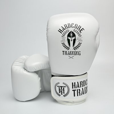 Боксерские перчатки Hardcore Training Helmet PU White