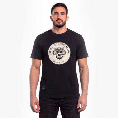 Футболка Gr1ps BJJ Round Tiger черная