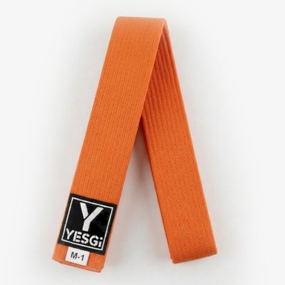 Детский пояс для кимоно YesGi оранжевый