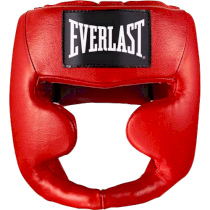 Боксёрский шлем Everlast Martial Arts красный S-M