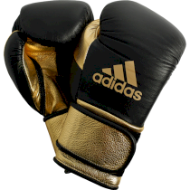 Боксерские перчатки Adidas Black/Gold 16 унц. золотой