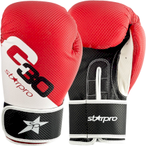 Боксерские перчатки Starpro G30 12 унц. красный
