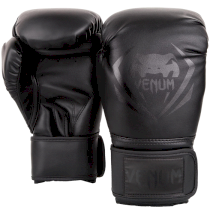 Боксерские перчатки Venum Contender Black/Black 8 унц. черный