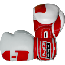 Боксерские перчатки M-1 12 унц. белый