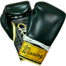 Боксерские перчатки Winning Retro 16 Oz 16 унц. зеленый