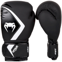 Перчатки Venum Contender 2.0 Black/Grey-White 8 унц. черный