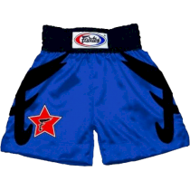 Боксерские шорты Fairtex Red Star/Blue XL синий