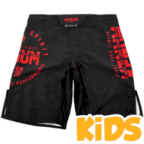 Детские ММА шорты Venum Signature Black/Red 10 лет красный