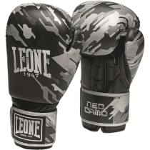 Боксерские перчатки Leone Neo Camo 10 унц. серый