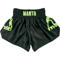 Тайские шорты Manto Muay Thai Dual Black/Green M черный