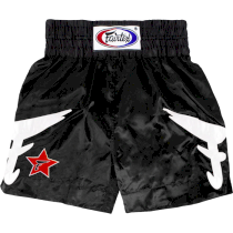 Боксерские шорты Fairtex Red Star/Black M черный