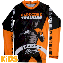Детский рашгард Hardcore Training Shadow Boxing 14 лет оранжевый