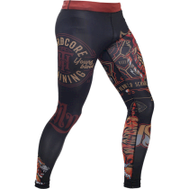 Компрессионные штаны Hardcore Training Tiger XS коричневый