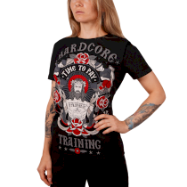 Женская футболка Hardcore Training Time To Pay S черный