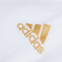 Кимоно для дзюдо Adidas Champion 2 IJF Slim Fit Olympic белое с золотым логотипом J-IJFS 165 см белый