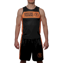 Боксерские шорты Hardcore Training Black/Orange L оранжевый