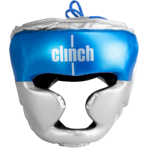 Детский боксерский шлем Clinch серебряный S