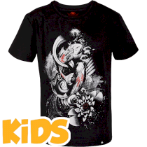Детская футболка Venum Koi 2.0 8 лет черный