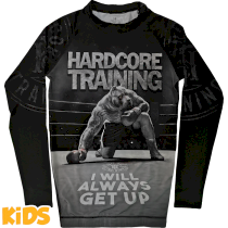 Детский рашгард Hardcore Training х Ground Shark Die Hard 12 лет серый