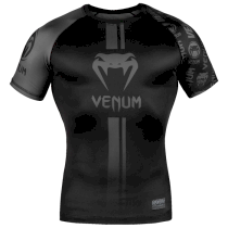 Рашгард Venum Logos Black/Gray SS L черный