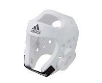 Шлем Adidas для тхэквондо Head Guard Dip Foam WTF белый S