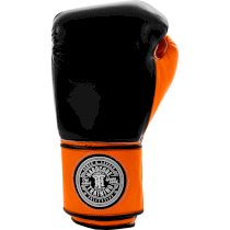 Боксерские перчатки Hardcore Training Mexican Style Boxing Gloves Black/Orange 14 унц. оранжевый