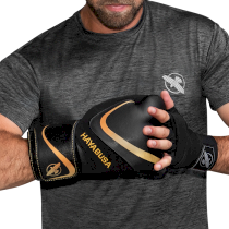 Боксерские перчатки Hayabusa H5 Black/Gold 10 унц. золотой
