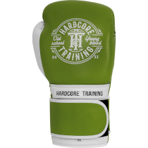 Боксерские перчатки Hardcore Training Premium Green 10 унц. зеленый