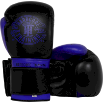 Боксерские перчатки Hardcore Training Premium Black/Blue 18 унц. синий