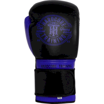 Боксерские перчатки Hardcore Training Premium Black/Blue 12 унц. синий