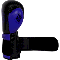 Боксерские перчатки Hardcore Training Premium Black/Blue 12 унц. синий