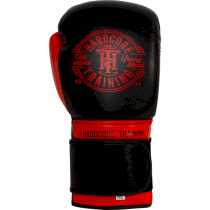 Боксерские перчатки Hardcore Training Premium Black/Red 18 унц. красный