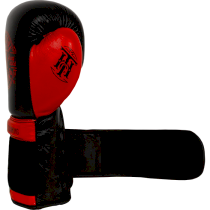 Боксерские перчатки Hardcore Training Premium Black/Red 16 унц. красный