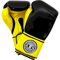 Боксерские перчатки Hardcore Training Mexican Style Boxing Gloves Black/Yellow 14 унц. желтый