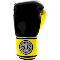 Боксерские перчатки Hardcore Training Mexican Style Boxing Gloves Black/Yellow 14 унц. желтый