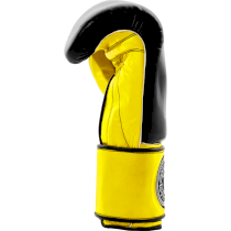 Боксерские перчатки Hardcore Training Mexican Style Boxing Gloves Black/Yellow 16 унц. желтый