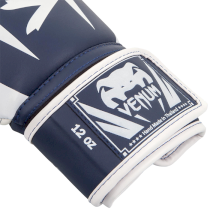 Боксерские Перчатки Venum Elite Navy Blue/White 10 унц. синий