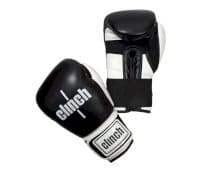 Боксерские перчатки Clinch Punch черно-белые 12 унц. 