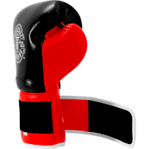 Боксерские перчатки Hardcore Training HardLea Black/Red 16 унц. красный