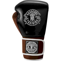 Боксерские перчатки Hardcore Training HardLea Black/Brown 12 унц. коричневый