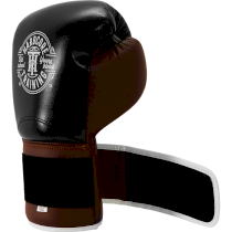 Боксерские перчатки Hardcore Training HardLea Black/Brown 10 унц. коричневый