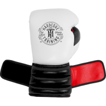 Боксерские перчатки Hardcore Training GRT1 Boxing Gloves White/Black/Red 16 унц. красный