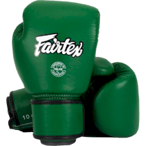 Боксерские перчатки Fairtex BGV16 Forest Green 12 унц. зеленый