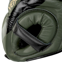 Боксерский шлем Venum Proboxing Cheek Headgear Linares Edition Khaki/Black/Gold зеленый XL