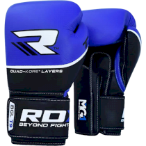 Боксерские перчатки RDX T9 Blue 12 унц. синий
