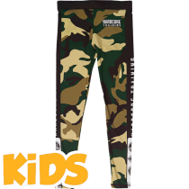 Детские компрессионные штаны Hardcore Training Forest Camo 14 лет коричневый