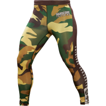 Компрессионные штаны Hardcore Training Forest Camo XL зеленый