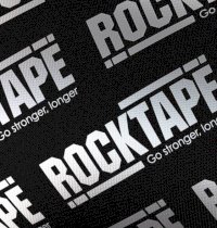 Кинезио тейп Rocktape Design 5см×5м Silver Logo серебристый