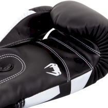 Боксерские перчатки Venum Elite Black/White 12 унц. черный