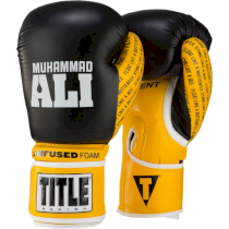 Боксерские перчатки Title Boxing Ali Infused Black/Yellow 10 унц. желтый